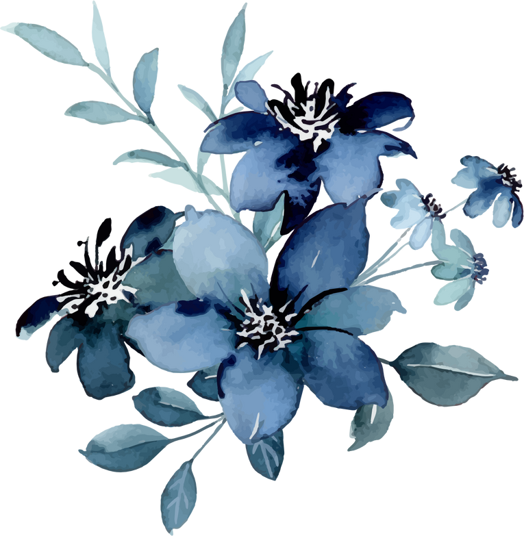 blue flowers